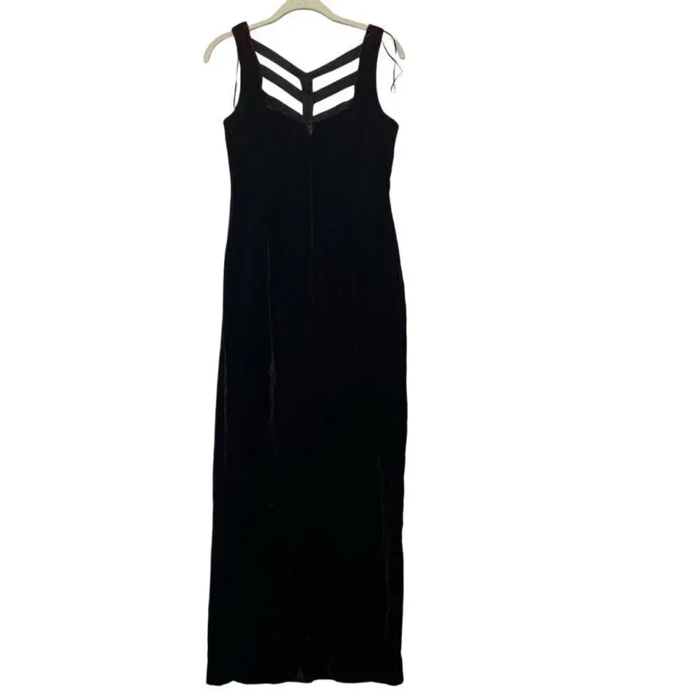 90’s Vintage De Laru Linda Bernell Velvet Gown Burgundy Sz. 9/10